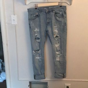 Blue H&M distressed jeans
